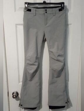 O'Neill Light Gray Wide-Leg Snow Pants